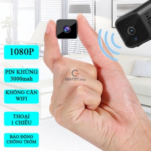 Camera wifi mini 1080p HK-W2-16 pin dung lượng khủng 3000mah
