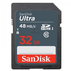 Thẻ Nhớ máy ảnh SD SanDisk Ultra Class 10 32GB - 48MB/s - Hàng Chính Hãng