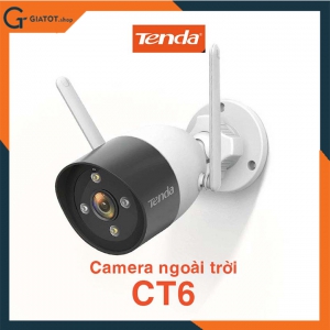 Camera wifi ngoài trời 3.0 có màu ban đêm Tenda CT6 - chính hãng