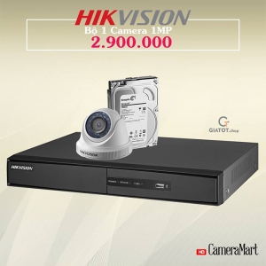 Trọn bộ camera Hikvision 01 mắt camera HK401-1.0MP giá cực rẻ hàng chính hãng!
