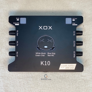 Sound card XOX K10 phiên bản đặc biệt tiếng anh 2020