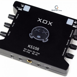 Sound card âm thanh XOX KS108 - thiết bị thu âm livestream hát karaoke