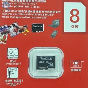 Thẻ nhớ SanDisk HD 8G class10 chính hãng (đen)