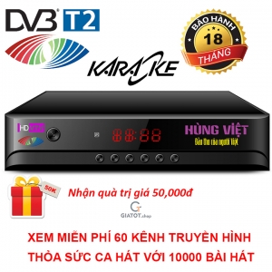 Đầu thu kỹ thuật số DVB T2 Hùng Việt Model HD 789 karaoke + sách karaoke